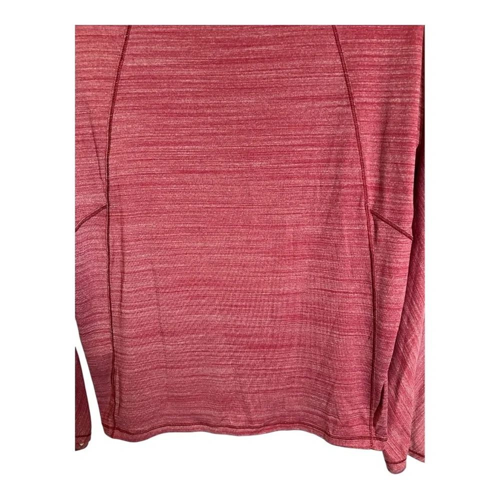 Lululemon Set To Sweat Long Sleeve Shirt Heathered Ruby Red Size 12?